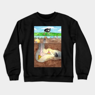 Ostrich and Mole Happy Birthday Crewneck Sweatshirt